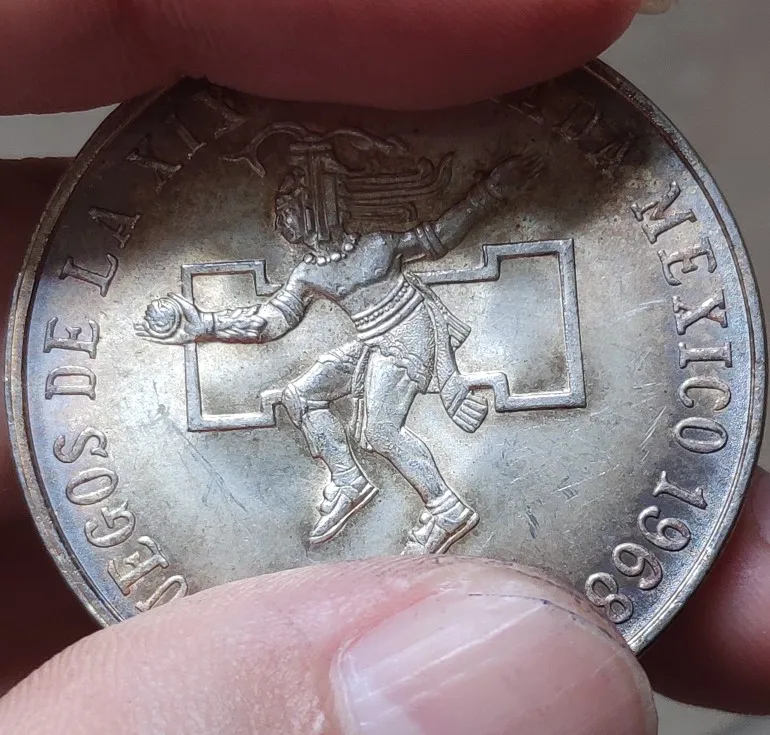 

37mm Of Mexico 23g ,100% Real Genuine Comemorative Coin,Original Collection