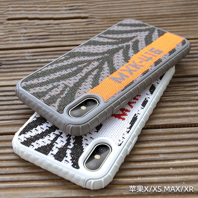 Мягкий тканевый чехол для iphone 11 pro X Xs max XR 6 6s 7 8 plus тканый узор чехлы телефонов |