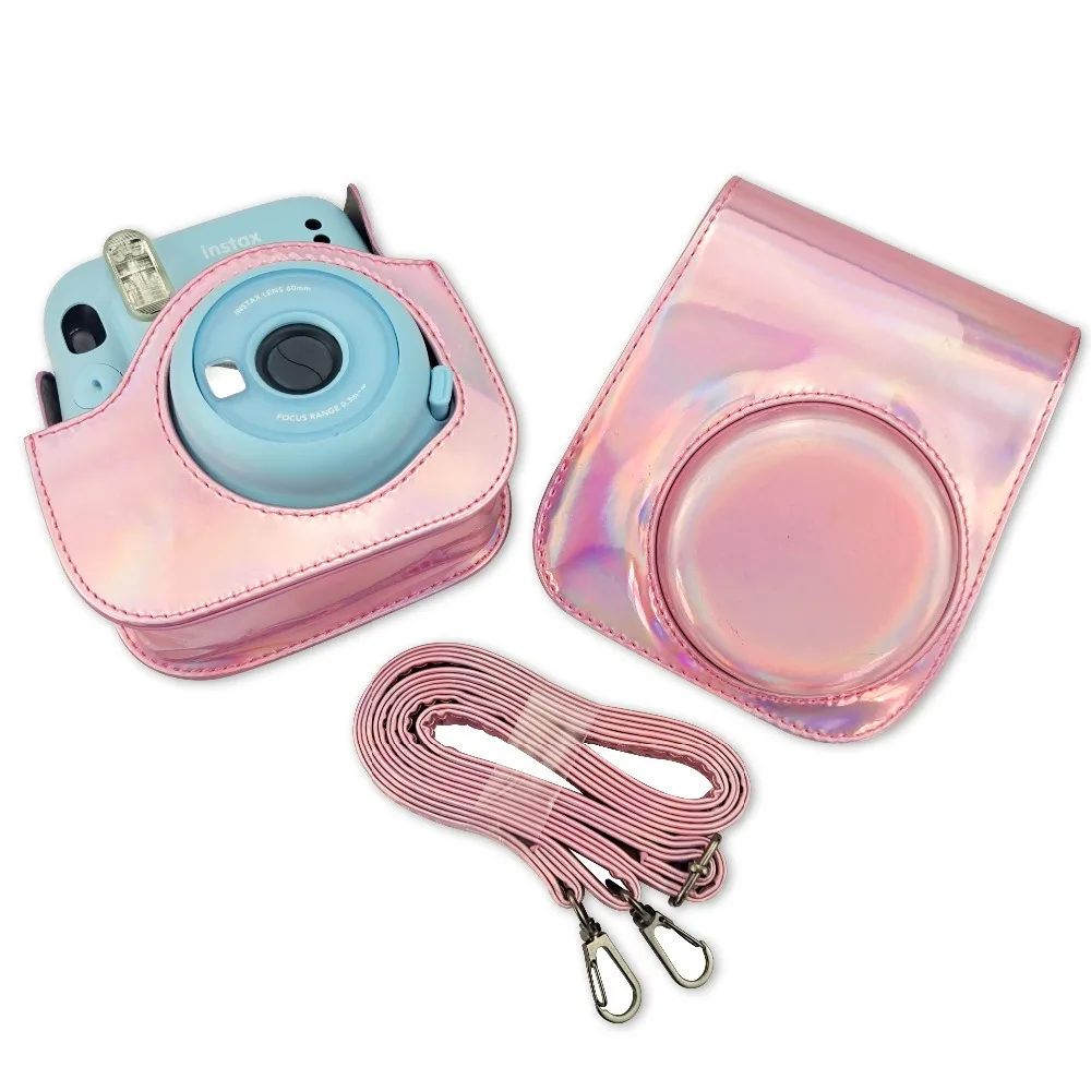 for Fujifilm Instax Mini 11 Camera Accessory Artist Oil Paint PU Leather Instant Camera Shoulder Bag Protector Cover Case