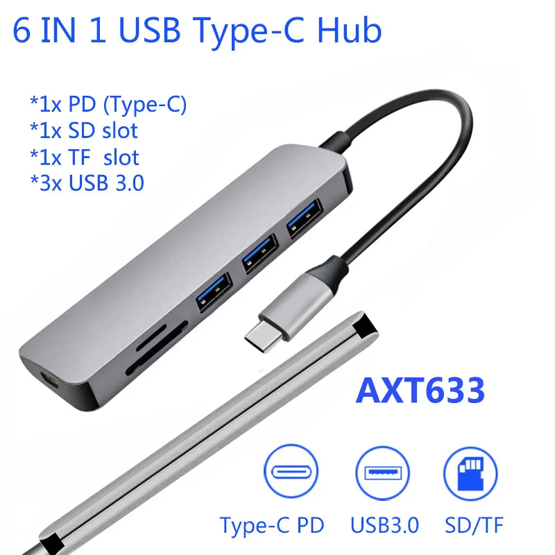 Док-станция usb type C dex usb 3,0 порт HDMI OTG кабель Sam sung станция dex для ноутбука S10 S9 Hua wei P20 p30 pro type C - Цвет: AXT633