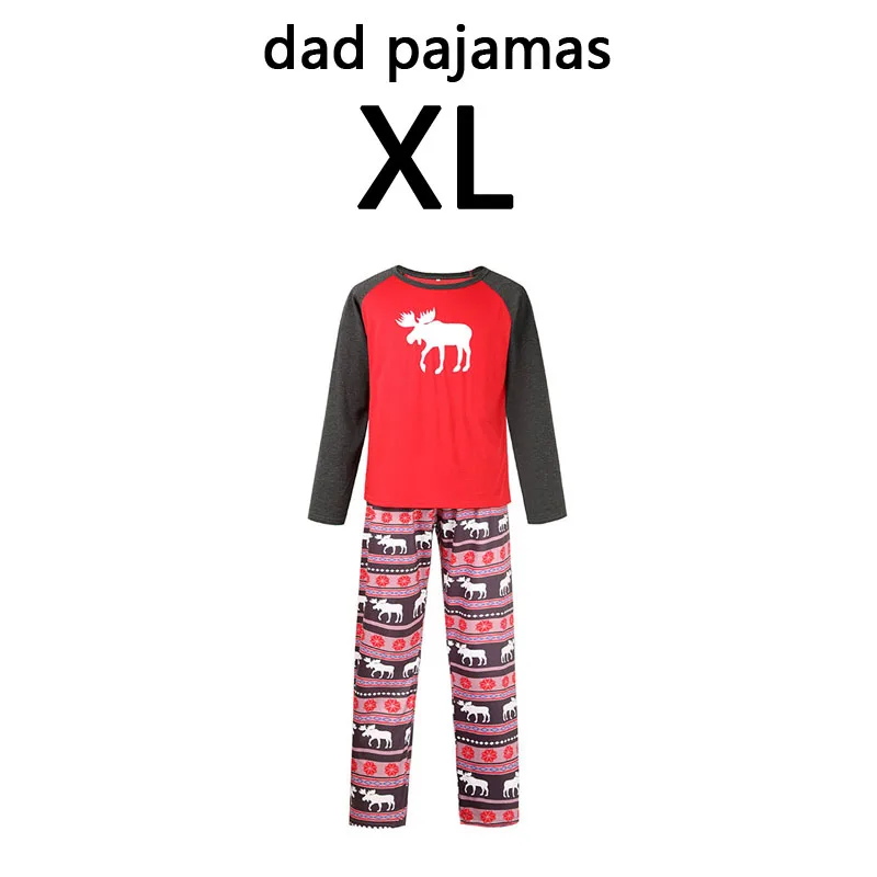 red papa XL Рождественская одежда для сна для мамы, папы и ребенка комплект одинаковых рождественских пижам для семьи, мужская и женская одежда для сна домашняя одежда для мамы и меня комплект пижам - Цвет: red papa XL