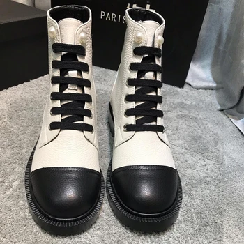 

Women's Boots Lace Up Ankle Boots Retro Style Martin Boots High-end Luxurious boots Women Boot
