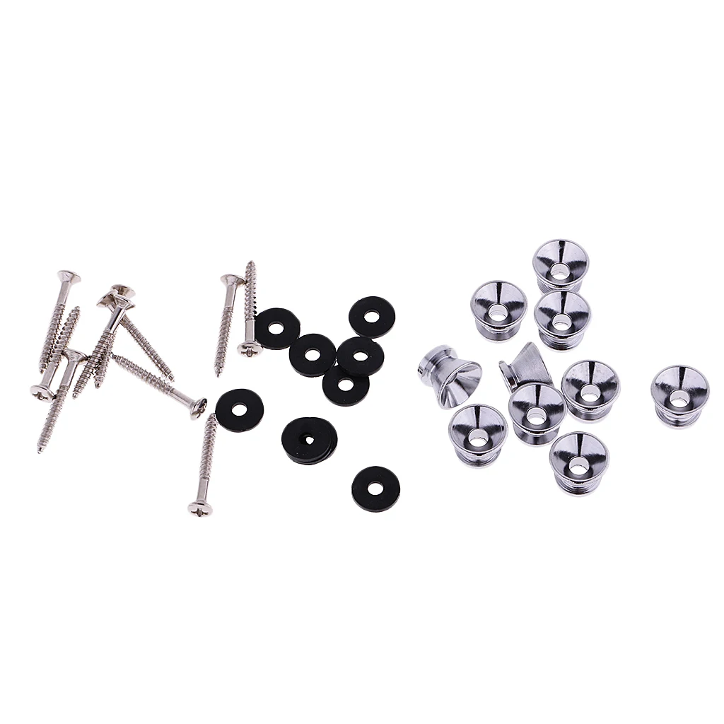 MagiDeal 20x Guitar Strap Lock Pin Peg for Ukulele Electric Bass Parts Accs.