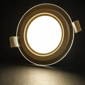 

6W 9W 12W 18W 24w Round/Square Glass LED Downlight Recessed LED Panel Light Spot Ceiling Down Light Remote Control Lighting