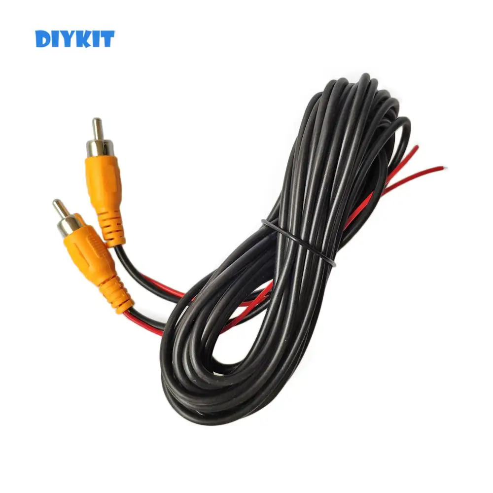 DIYKIT 10 метров AV RCA удлинитель/шнур видео кабель + разъем для камеры заднего вида и