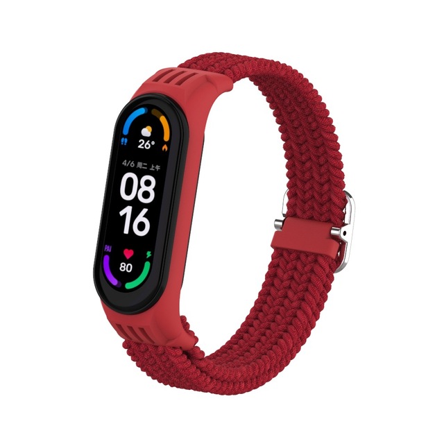 Strap For Mi Band 7/6/5/4/3 Wristband Replacement Weave Colorful Bracelet For Xiaomi Mi Band 7 5 6 Amazfit Band 5 Band 6