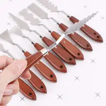 9 шт./компл. Профессиональный Нержавеющая сталь художественные масляные Краски ing палитра нож лопатка Краски поддон искусства