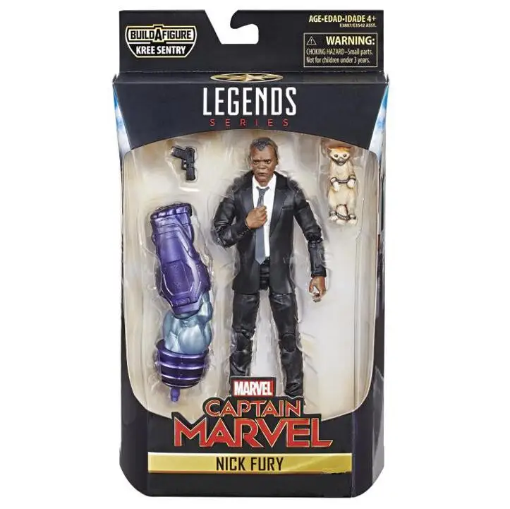 Мстители Marvel Legends Nick Fury Nicholas Joseph Fury Капитан Marvel 1/12 масштаб GK фигурка игрушка коробка