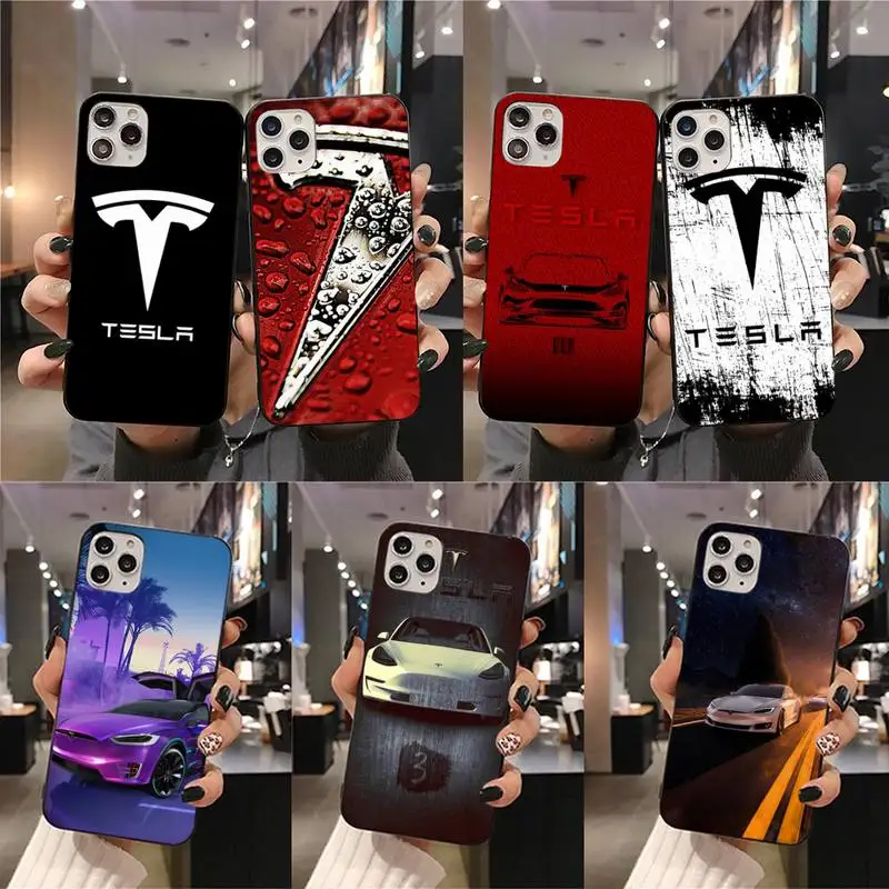 Чехол для телефона с логотипом Tesla iphone 12 pro max mini 11 XS MAX 8 7 6 6S Plus X 5S SE 2020 XR|Бамперы| |