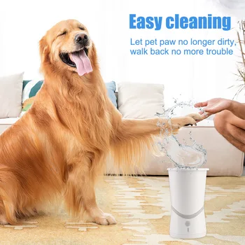 

Newly USB Rechargeable Electric Dog Paw Cleaner Automatic Pet Foot Claw Washer Massager for Dogs Cats TE889