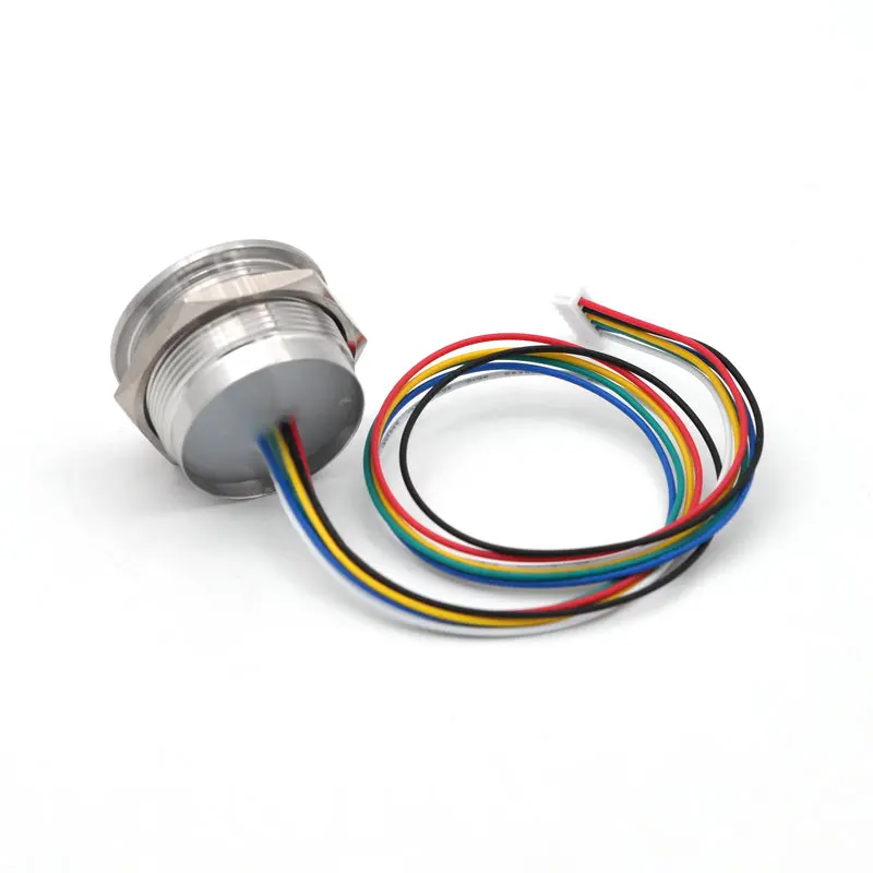 R503-5V Waterproof RGB Ring Indicator LED DC5V Round Capacitive Fingerprint Module Reader 200 Capacity For Windons Linux Arduino