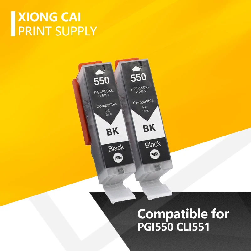 Картридж чернильный для принтера Canon PGI 550 PGI550 XL PIXMA IP7250 MG5450 MX925 MG5550 MG6450 MG5650 MG6650 MX725 2