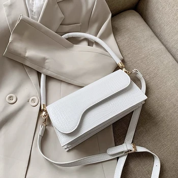 

2020 Crocodile Design Small Bag PU Leather Women Crossbody Bag, Plain Color, Women Crossbody Bag