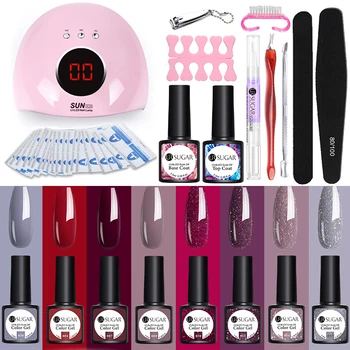 

UR SUGAR Set LED 36W Dryer Lamp For Nails Set 10 Color Gel Nail Polish Set For Nail Set 20 Colors Gel Varnish