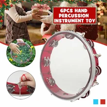 1 шт. саморегулирующийся ручной бубен из нержавеющей стали J93 1" саморегулирующийся бубен колокольчик ручной барабан ударный инструмент игрушка