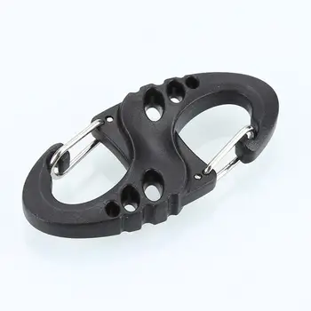 

Outdoor 8-Shaped Camping Mountaineer Kettle Buckle Hanging Hook Backpack Tactical Mini Portable Keychain Metal Carabiner 8