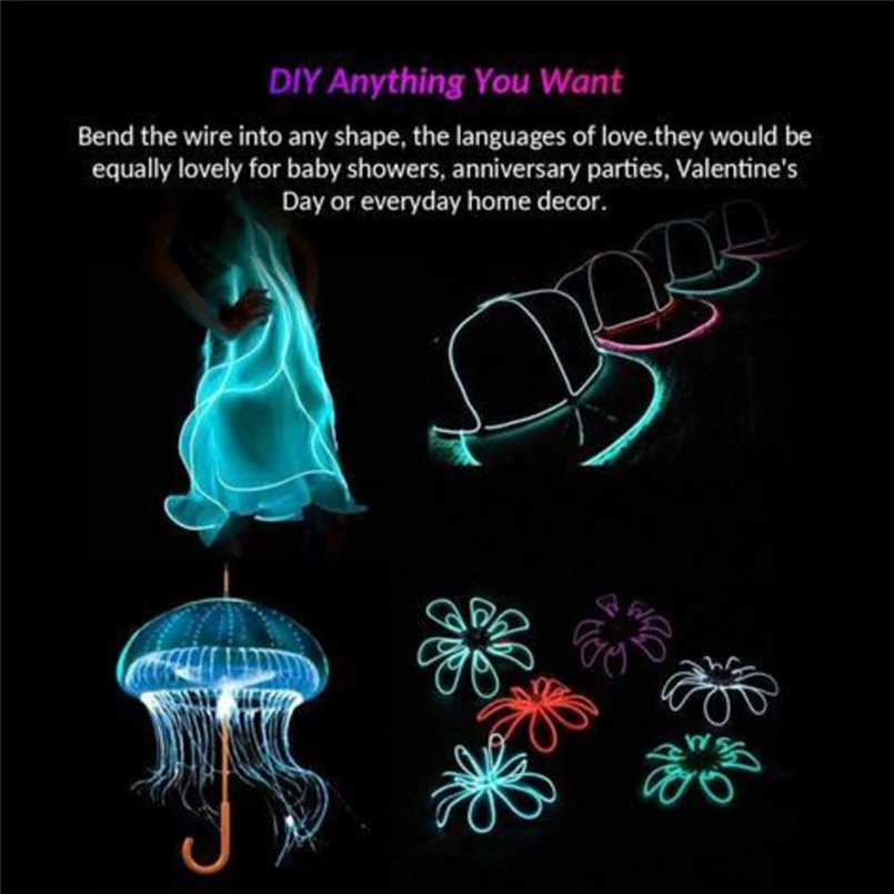 LED Festival Body Light +5 Cable Ties Halloween Christmas Waterproof Stickman Controller LED Figure Kit 50cm light fixture 30S26 (21)