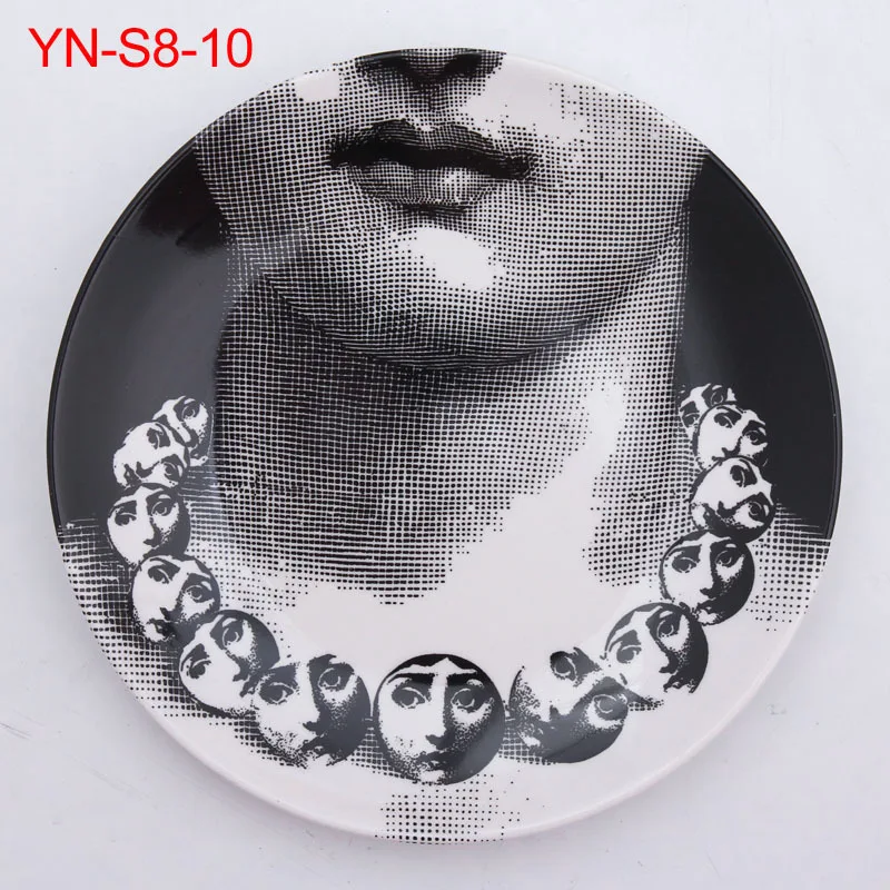 10 дюймов Utenos Fornasetti таблички для дома украшения Рождественские украшения для ужина пластина декоративная настенная посуда Китай настенные тарелки