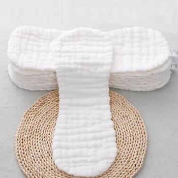 

Reusable Nappy Baby Bamboo Eco 100% Cotton Inserts 1 Piece 12 Layer Diapers Changing Cloth Diaper Washable Baby Care Products