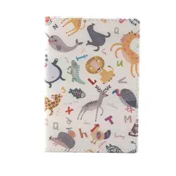 

New Cute Forest Animals Cartoon Passport Cover Men Women PU Leather Travel Passport Holder Case Card ID Holder 14.2*9.8cm