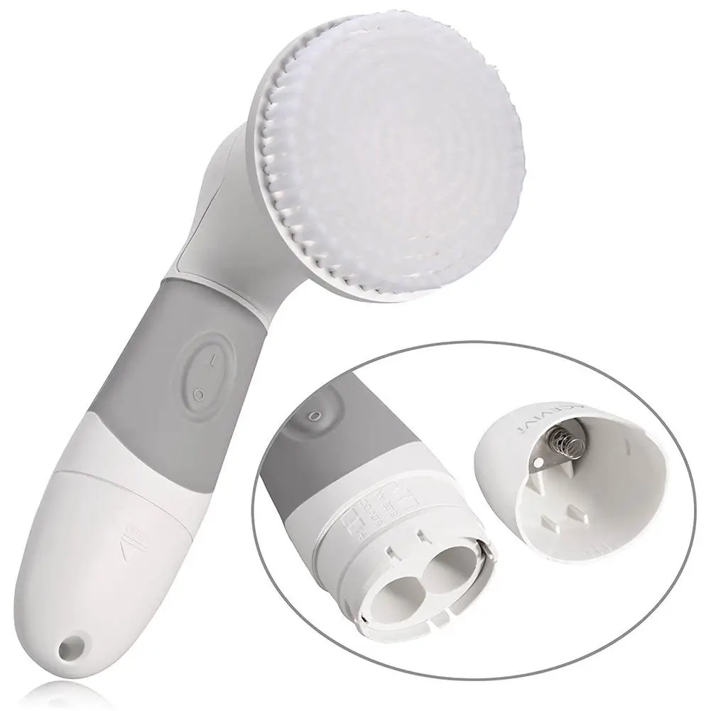 4 in 1 Electric Facial Cleanser Wash Face Cleaning Machine Skin Pore Cleaner Body Cleansing Massage Mini Beauty Massager Brush