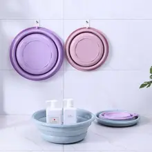 Модные Силиконовые портативные походные складные умывальники складной ковшик/ванна для посуды одноцветные крутые умывальники