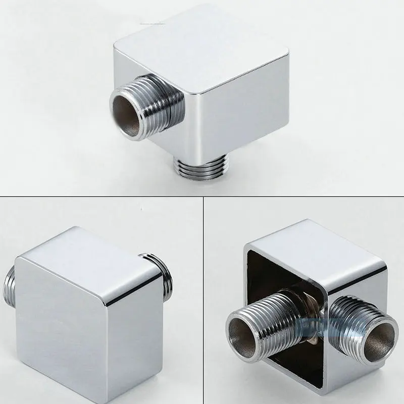 Double G1/2" Water Outlet Spout Solid Brass Concealed Shower Plumbing Hose Connector shower hose connector