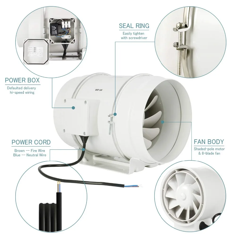 Système de purification de l'air d'échappement 5400 m³ - avec filtre pré, à  poche et à charbon actif, Purificateur d'air, Air extrait, Ventilateur