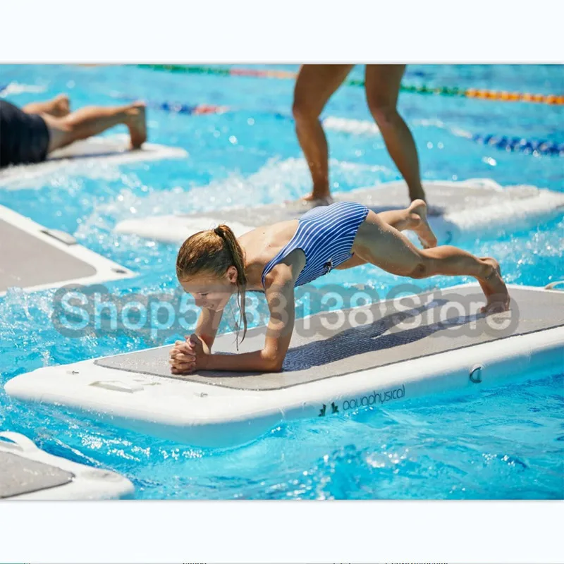 

Inflatable Paddle Board Water Inflatable Yoga Board Floating Platform Water SUP Water Ski Gym Mat 2*0.9*0.1m Air Track Tumbling