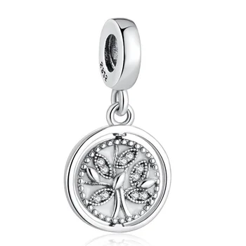 

Authentic S925 Pendant Bead Fit Pandora Bracelet Bangle Family Tree of Life Dangle Charms DIY Jewelry