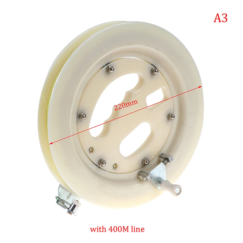 Moulinet De Cerf-volant Léger ABS Avec Ligne De 200 M – Design Creux Cyclone