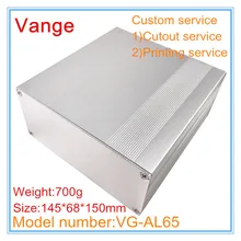 4 шт./лот экструдированные профили проектная коробка 145*68*150 мм 6063-T5 алюминиевый корпус diy для измерительного усилителя PCB