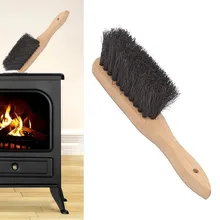 Wooden Handle Round Brush Head Fireplace Fire Hearth Fireside Chimney Cleaning Brush Stove Rotary Sweep Home Supplies Winter