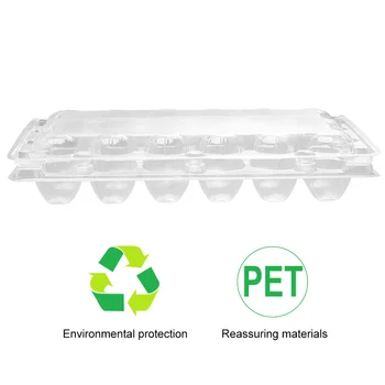 

50pcs 18 Grids Quail Egg Carton Storage Container Organizer Disposable Pvc Storage Box Transparent Egg Dispenser Holder for Home