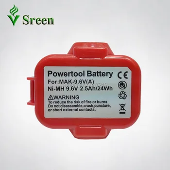 

2500mAh NI-MH 9.6V For Makita Replacement Rechargeable Power Tools Battery Packs 9122 9120 9100 9100A 9101 PA09