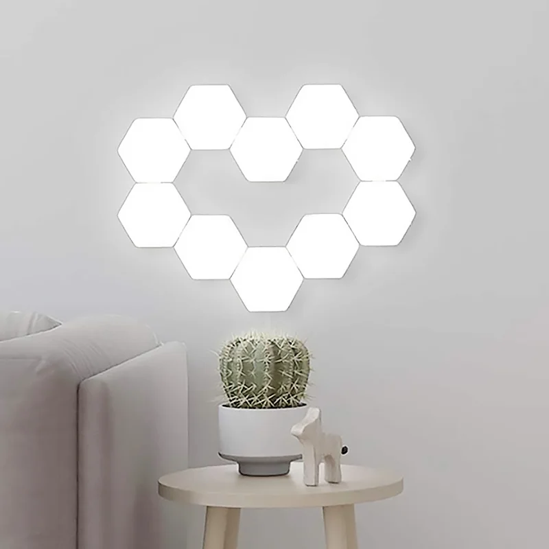 sensor luzes diy parede decoração criativa quarto do miúdo