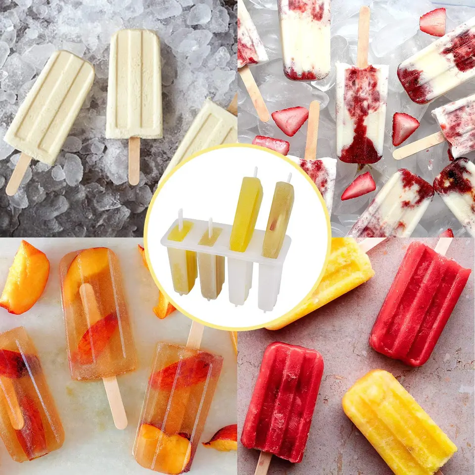 Halloween Ghost Popsicle Molds - 4 Cavity Silicone Ice Pop Molds, DIY Popsicle Maker For Kids, BPA-Free - View #14
