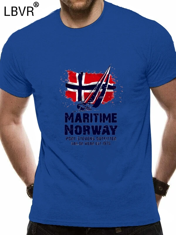 Крутая Мужская футболка Viking Maritime Sailings Boat Norway Flag хлопковая с коротким рукавом по