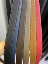 

Luxury Belt Without Buckle Brand H Belt High Quality Real Leather Belt Jeans Lychee Belt Men's Belt White Belt 3.2cm