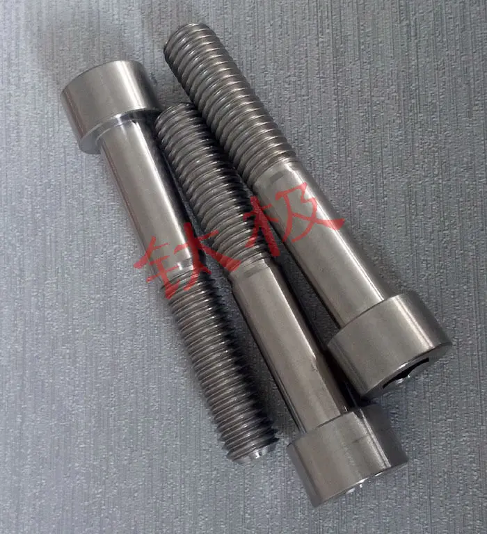4pcs M10 x 10/25/40/45/50/60mm Titanium Cylinder head Hexagonal screw Allen Bolt 