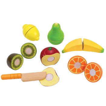 

Hape Kids Wooden Pretend Play Sets Simulation Fresh Fruit Apple Pear Banana Kit Game Mixer Kitchen Role Toy
