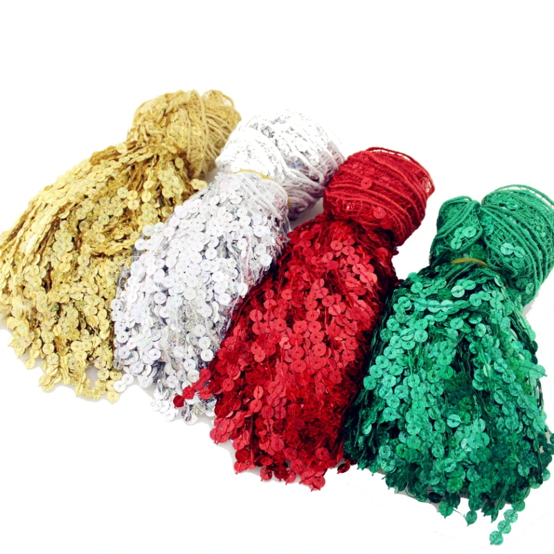 

15cm width 3 yards colorful sequins tassel fringe Belly dance costume trim for DIY clothes accessories dentelle borlas fleco