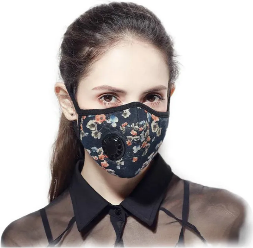 

Anti Pollution fashion KN95/PM2.5 Mask Dust Respirator Washable Reusable Masks Cotton Unisex Mouth Muffle Allergy/Asthma/Travel
