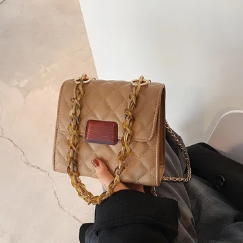 

Brand Original Design Women's Rhombic Chain Bag 2020 Autumn And Winter New Fashion Joker Women's Shoulder Bag Messenger Bag