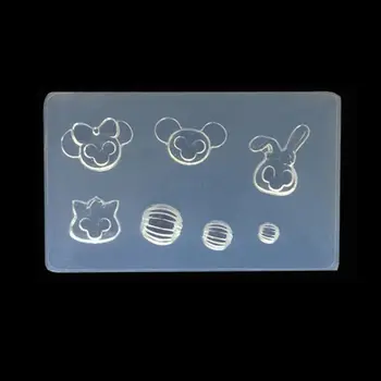 

DIY Nail Art Silicone Mold 3D Cat Rabbit Wing Square Resin Mold Jewelry Tools