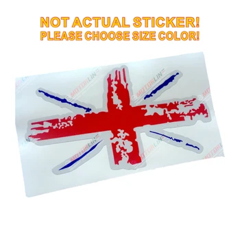 

UK Flag Union Jack Decal Sticker Car Vinyl Reflective Glossy vintage pick size