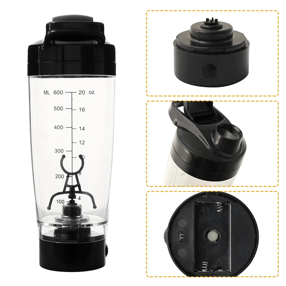 H1719ee951cc54681be22123a8e98f669f 600ML Shaker Cup Electric Blender Protein Shaker Bottle Brewing Powder Movement Eco Friendly Automatic Vortex Mixer