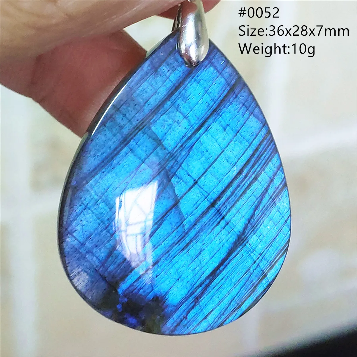 Natural Labradorite Blue Light Women Pendant Water Drop Necklace Gemstone Rare Jewelry AAAAAA | Украшения и аксессуары