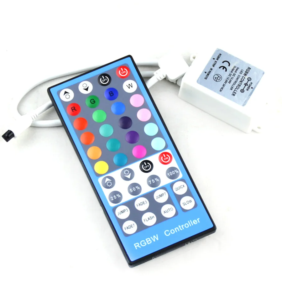 

DC 12V 24V LED Controllrt Remoter Control RGBW Strip Lighting 40Key Dimmer IR LED Controller Light 12V Strip For RGBW Strip Lamp