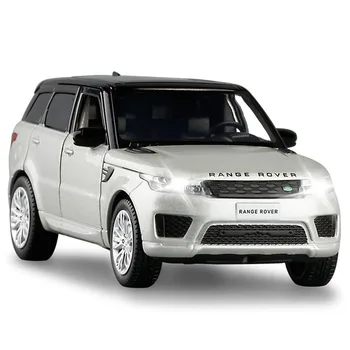 1/32 Range Rover Sport Simulation Toy Car Model Alloy Pull Back Children Toys Genuine License Collection Gift Off-Road Vehicle 1